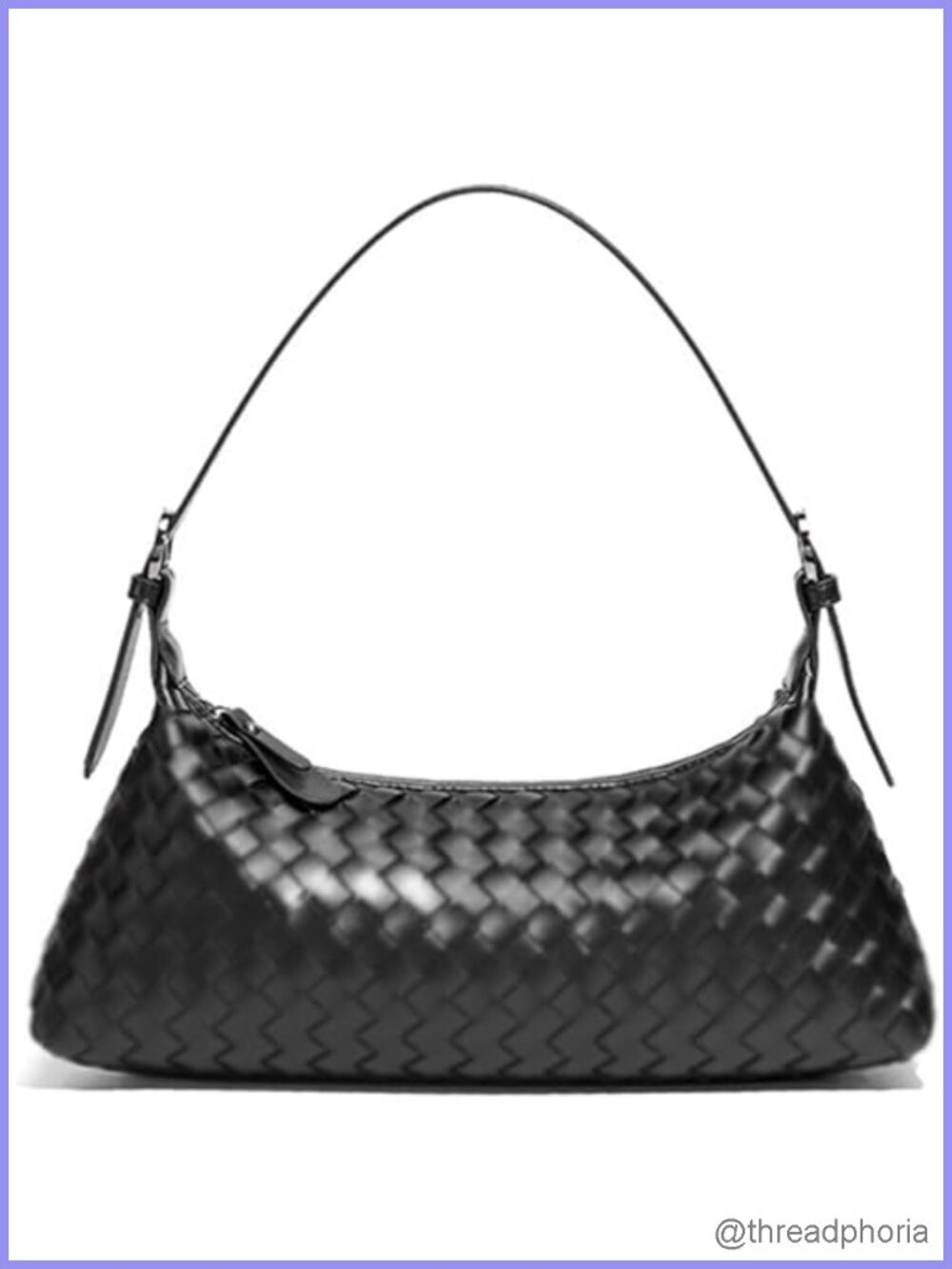 Woven Faux Leather Hobo Handbag, Women's Tote Purse, Crossbody Shoulder Bag